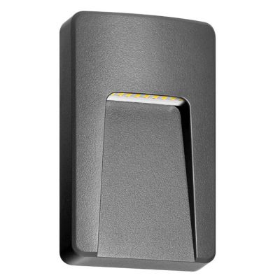 Lampa elewacyjna LED SLIGO 3W 240lm IP65 4000K biała neutralna szary ORNO (AD-OP-6607GL4)